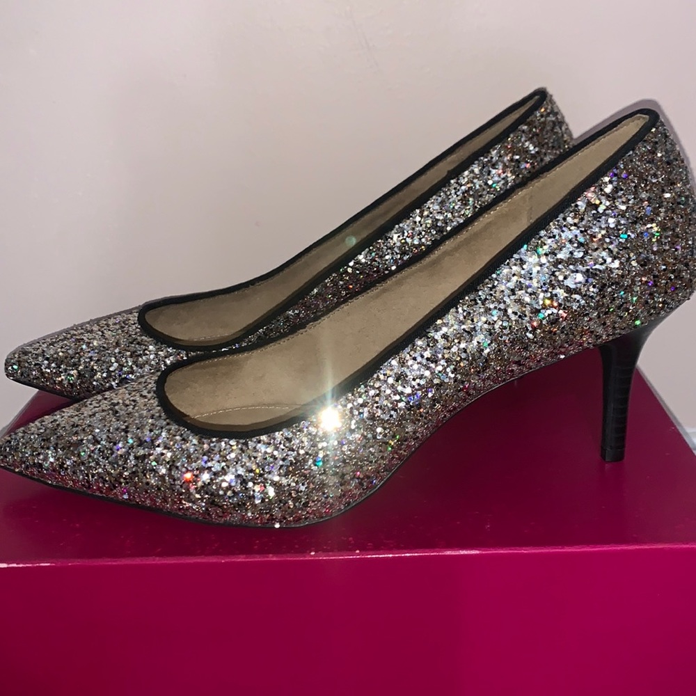 Old Navy women’s size 10 multi - color glitter heels